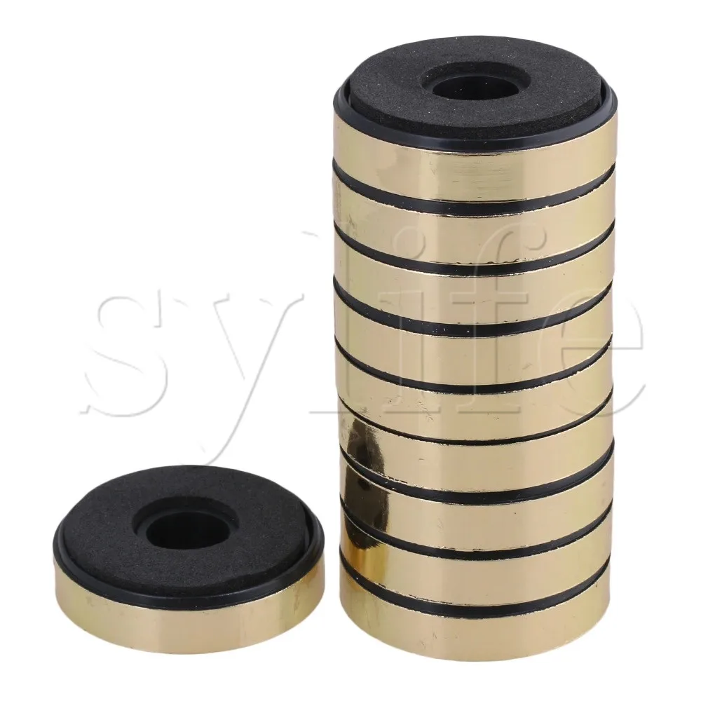 40mm x 10mm Round Isolation CD Player Audio Speaker Anti Vibration Feet Pad Stand Gold Pack of 10
40mm x 10mm Round Isolation CD Player Audio Speaker Anti Vibration Feet Pad Stand Gold Pack of 10