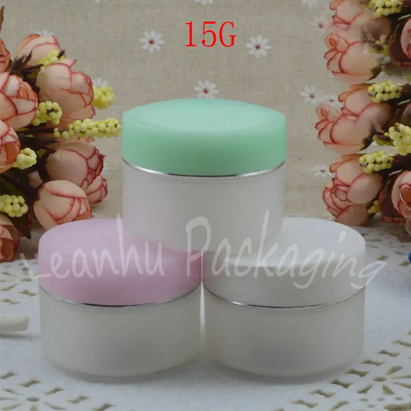 15G Plastic Frosted Cream Jar , 15CC Cream / Mask Sample Packaging Jar , Empty Cosmetic Container ( 50 PC/Lot )
15G Plastic Frosted Cream Jar , 15CC Cream / Mask Sample Packaging Jar , Empty Cosmetic Container ( 50 PC/Lot )
