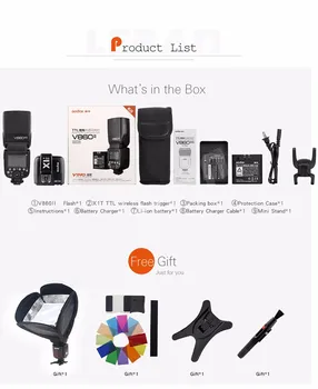 Godox V860II V860II-N GN60 i-TTL HSS 1/8000s Speedlite Flash w/ Li-ion Battery+X1T-N Flash Transmitter for N + Gift Kit CD50
Godox V860II V860II-N GN60 i-TTL HSS 1/8000s Speedlite Flash w/ Li-ion Battery+X1T-N Flash Transmitter for N + Gift Kit CD50