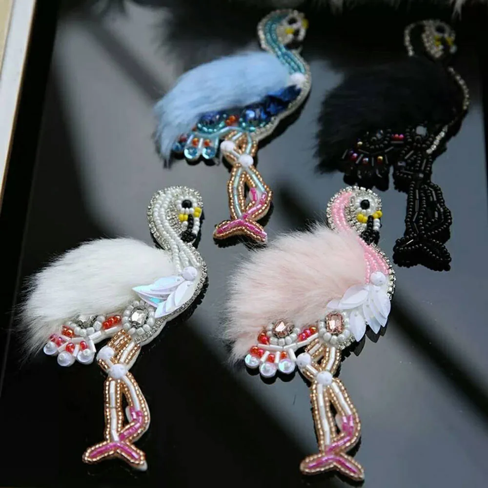 2 PCS Sew on Sequin Beading Applique For Clothes Badge Embroidered Appliques DIY Rhinestone Beads Flamingo Patches TH900
2 PCS Sew on Sequin Beading Applique For Clothes Badge Embroidered Appliques DIY Rhinestone Beads Flamingo Patches TH900