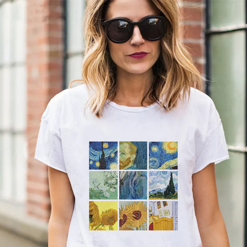 Vogue T Shirts Women Vintage Van Gogh Art Oil Painting Vincent Starry Night Aesthetic Graphic Tees Tops Harajuku Fashion Tumblr
Vogue T Shirts Women Vintage Van Gogh Art Oil Painting Vincent Starry Night Aesthetic Graphic Tees Tops Harajuku Fashion Tumblr