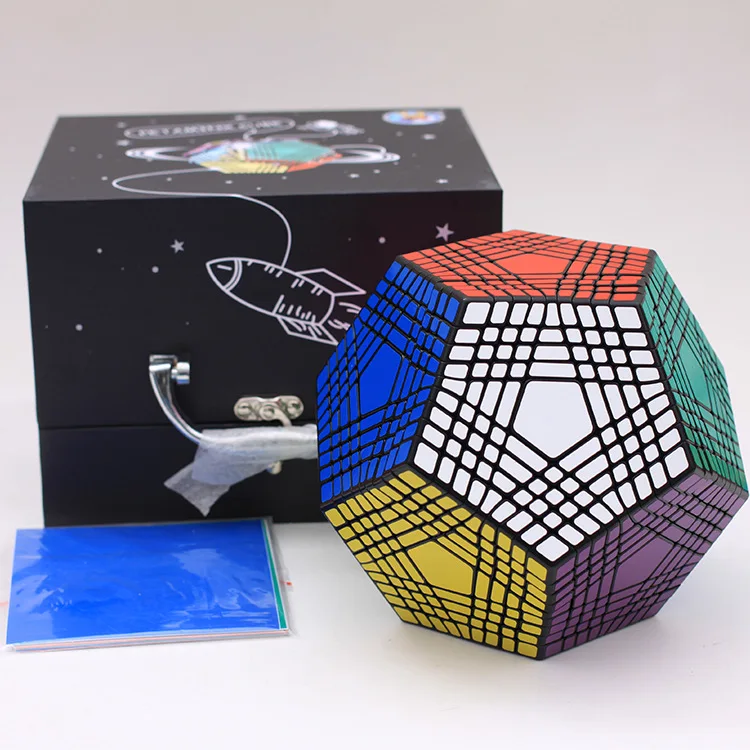 High Challenge Shengshou Petaminx Cube Black 9x9 Magic Puzzle Twist Cubo Magico Professional Educational Kid Cube Toy
High Challenge Shengshou Petaminx Cube Black 9x9 Magic Puzzle Twist Cubo Magico Professional Educational Kid Cube Toy