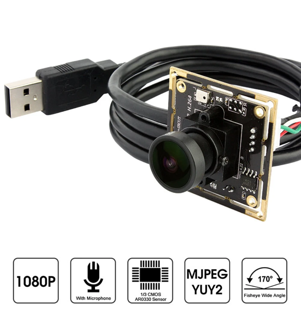 FHD 2MP 1920*1080 H.264 170 градусов объектив рыбий глаз AR0330 CMOS hd мини широкоугольный