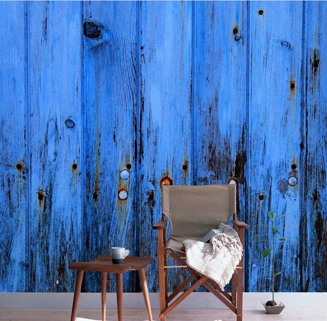 Custom retro wallpaper, blue mottled wooden wall for the living room bedroom TV background wall waterproof papel de parede
Custom retro wallpaper, blue mottled wooden wall for the living room bedroom TV background wall waterproof papel de parede