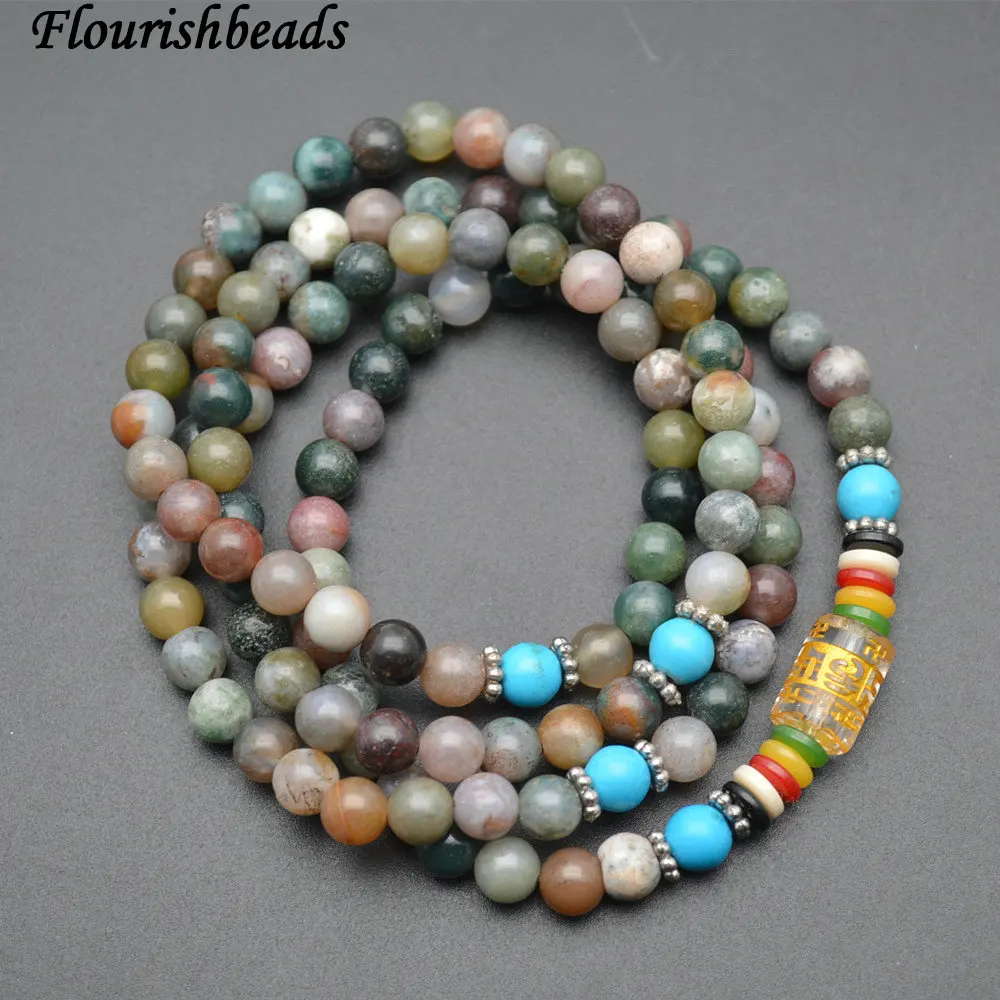 Handmade Natural India Agate Stone Round Beads Multi Rows Stretch Mala Prayer Bracelets Fashion Jewelry
Handmade Natural India Agate Stone Round Beads Multi Rows Stretch Mala Prayer Bracelets Fashion Jewelry
