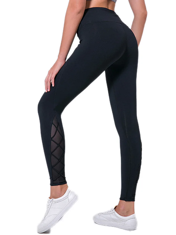 Solid Black Sexy Mesh Leggings For Women Elastic Sportswer Workout Outdoor Gym Pants Soft Plus Size High Waist Slim Trousers
Solid Black Sexy Mesh Leggings For Women Elastic Sportswer Workout Outdoor Gym Pants Soft Plus Size High Waist Slim Trousers