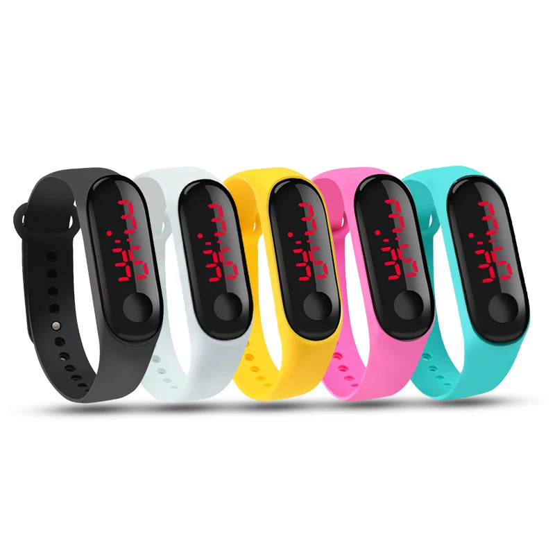 Kids 10 colors fashion LED small watch sports calendar women man watches Touch screen luminous display clothes accessories
Kids 10 colors fashion LED small watch sports calendar women man watches Touch screen luminous display clothes accessories