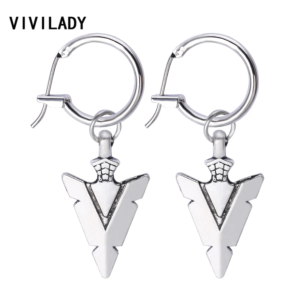 VIVILADY Punk Arrow Small Hoop Earrings Women Vintage Silver Color Triangle Boho Snap Clip Unisex Brincos Party Jewelry Gifts
VIVILADY Punk Arrow Small Hoop Earrings Women Vintage Silver Color Triangle Boho Snap Clip Unisex Brincos Party Jewelry Gifts