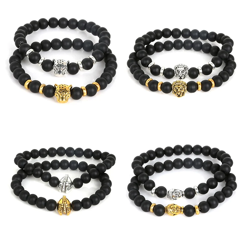 Natural stone Beads Men Bracelets Lucky Charms Matte Black Natural Stone Beads Onyx Stone Matt Buddha Leopard Bracelets for Men
Natural stone Beads Men Bracelets Lucky Charms Matte Black Natural Stone Beads Onyx Stone Matt Buddha Leopard Bracelets for Men