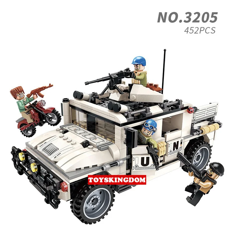 Modern military Thunder mission figures building block ww2 Armed Hummer Counterattack army Bandit batisbricks minifigs brick toy
Modern military Thunder mission figures building block ww2 Armed Hummer Counterattack army Bandit batisbricks minifigs brick toy