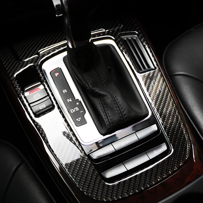 For Audi A4 B9 A5 Q5 Carbon Fiber Center Console Gear Shift Cover Decorative Stickers Interior Trims Styling
For Audi A4 B9 A5 Q5 Carbon Fiber Center Console Gear Shift Cover Decorative Stickers Interior Trims Styling