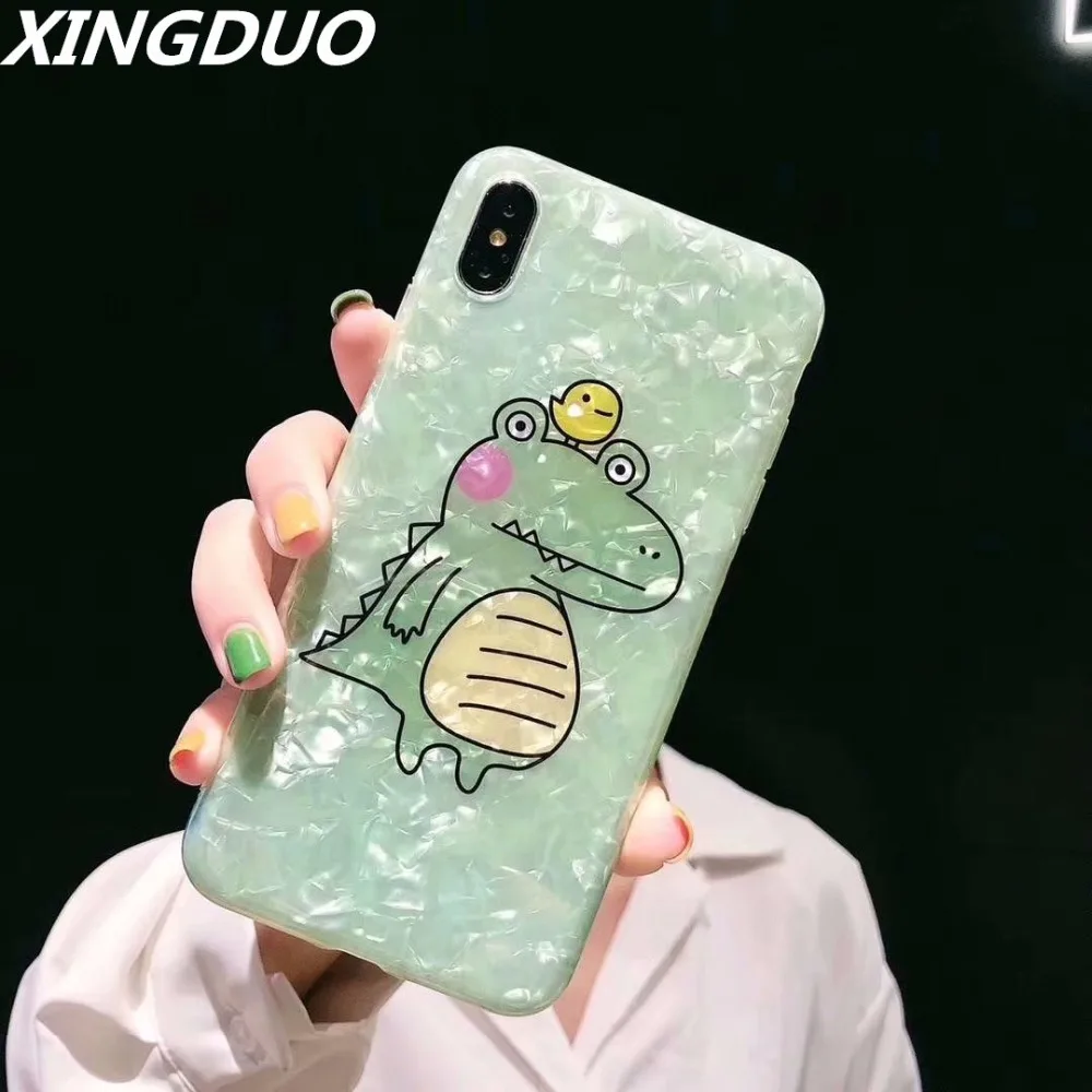 XINGDUO phone case for OPPO R9 R9s R9P cute crocodile shell Marble Glossy green case cover for OPPO R11 R11S R15X R17 R11SP
XINGDUO phone case for OPPO R9 R9s R9P cute crocodile shell Marble Glossy green case cover for OPPO R11 R11S R15X R17 R11SP