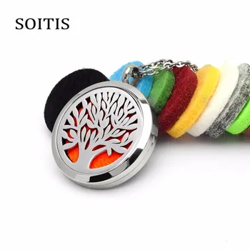 SOITIS Stainless Steel Chains Aroma Locket Necklace Colorful Oil Pads Fillabled Perfume Bottle Pendants Men's Fashion Necklace
SOITIS Stainless Steel Chains Aroma Locket Necklace Colorful Oil Pads Fillabled Perfume Bottle Pendants Men's Fashion Necklace
