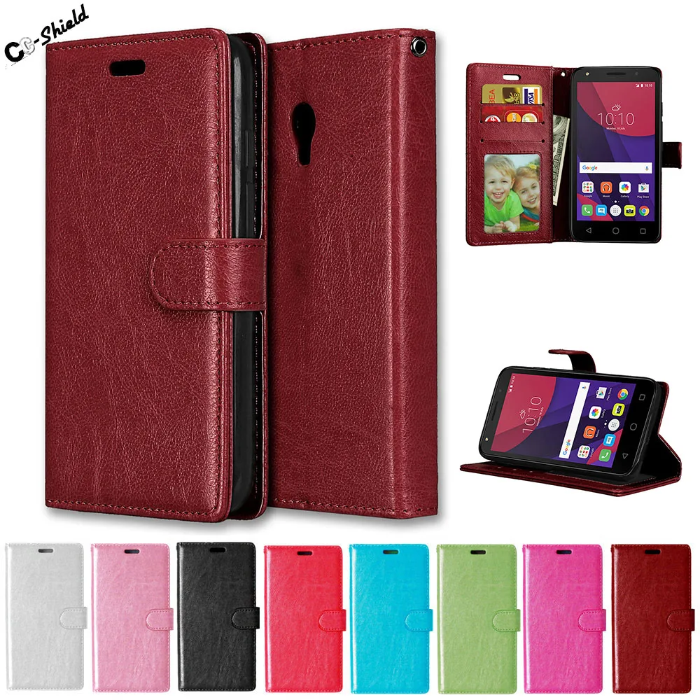 Чехол-книжка для Alcatel One Touch PIXI 4 (5 0) 4G 5045 5045D кожаный чехол смартфона PIXI4 5045X |