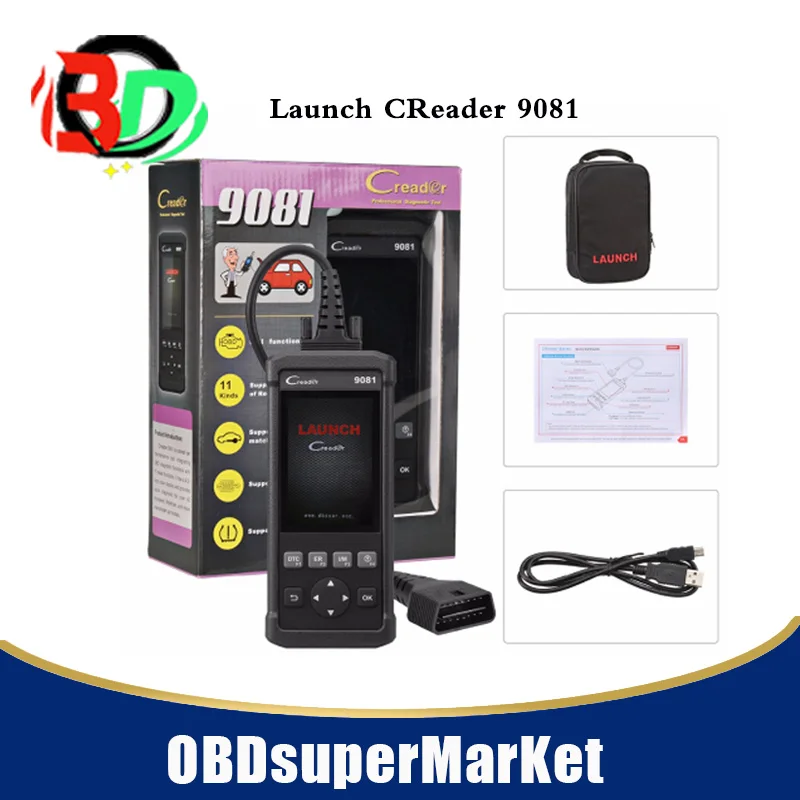 2017 New Launch DIY Scanner CReader 9081 CR9081 Full OBD2 Scanner+ABS+SRS+Oil+EPB+BMS+SAS+DPF
2017 New Launch DIY Scanner CReader 9081 CR9081 Full OBD2 Scanner+ABS+SRS+Oil+EPB+BMS+SAS+DPF