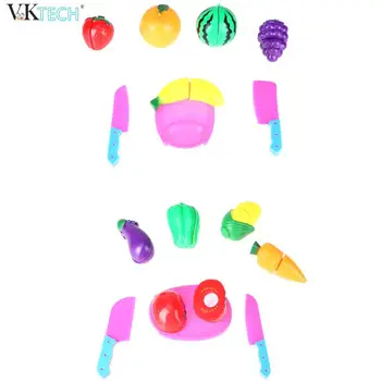 8pcs Kitchen Foot Vegetable Fruit Cutting Toys Kids Pretend Paly Educational Cooker Role Cosplay Playing Toy For Children Gift
8pcs Kitchen Foot Vegetable Fruit Cutting Toys Kids Pretend Paly Educational Cooker Role Cosplay Playing Toy For Children Gift