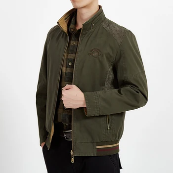New 2018 Autumn AFS JEEP Military Jacket Men For Middle-aged Cotton Patchwork Stand Collar Embroidery Casual Reversible Jacket
New 2018 Autumn AFS JEEP Military Jacket Men For Middle-aged Cotton Patchwork Stand Collar Embroidery Casual Reversible Jacket