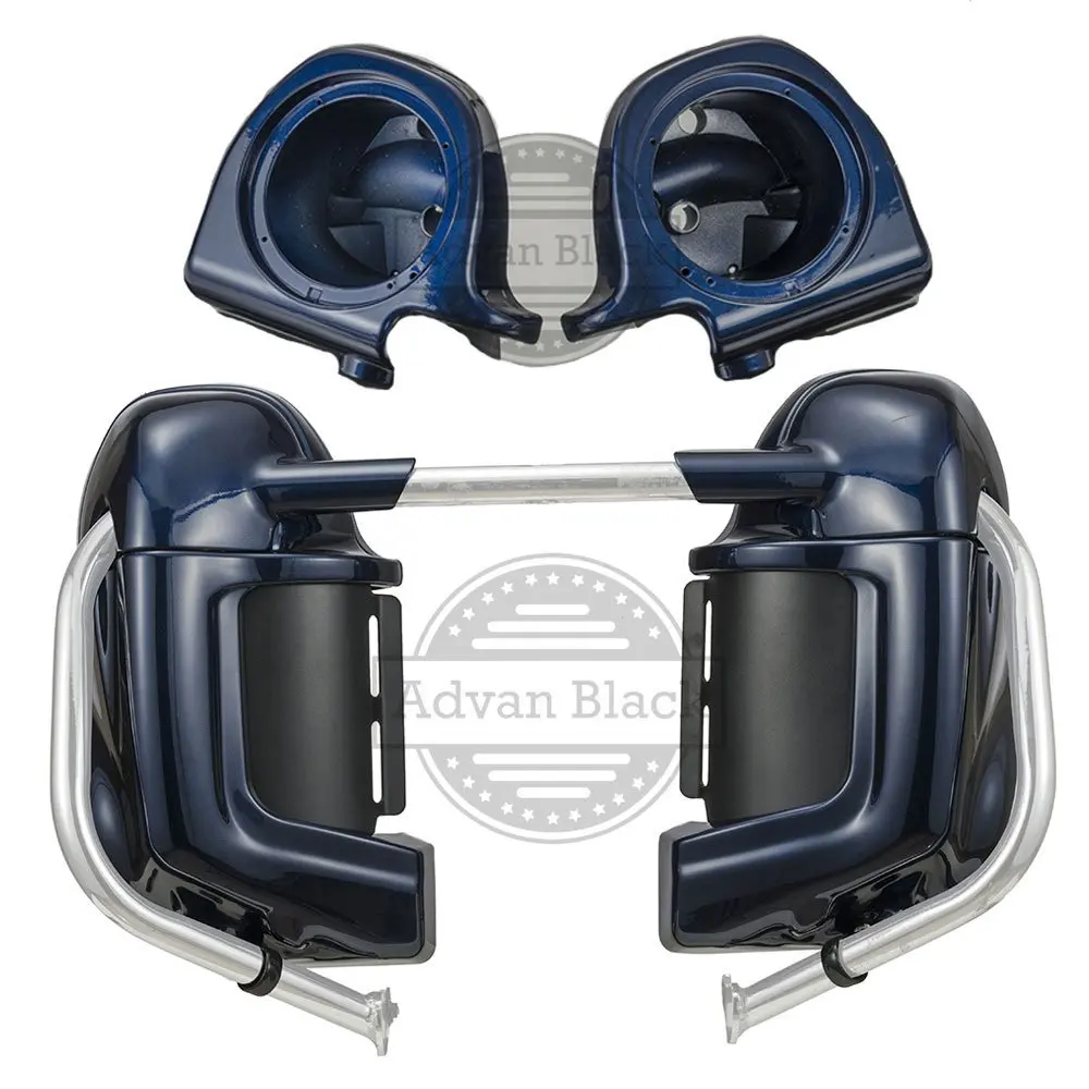 Lower Vented Fairings Glove Box +Speaker Pods Big Blue Pearl 1983-2016  For Harley Touring HD Street Electra Glide Road King 
Lower Vented Fairings Glove Box +Speaker Pods Big Blue Pearl 1983-2016  For Harley Touring HD Street Electra Glide Road King