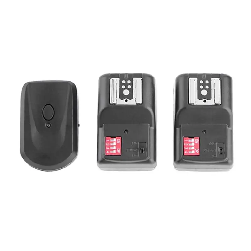 ALLOET 1 Transmitter 2 Receivers Wireless Remote Flash Trigger 16 Channel Wireless Remote Speedlight Flasher Kit With Hot Shoe
ALLOET 1 Transmitter 2 Receivers Wireless Remote Flash Trigger 16 Channel Wireless Remote Speedlight Flasher Kit With Hot Shoe