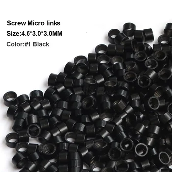 Screw Micro Rings 4.5*3.0*3.0MM 1000Pcs/Bottle #8 Dark Blonde Micro Bead Links Ring Beads Feather Hair Tool
Screw Micro Rings 4.5*3.0*3.0MM 1000Pcs/Bottle #8 Dark Blonde Micro Bead Links Ring Beads Feather Hair Tool
