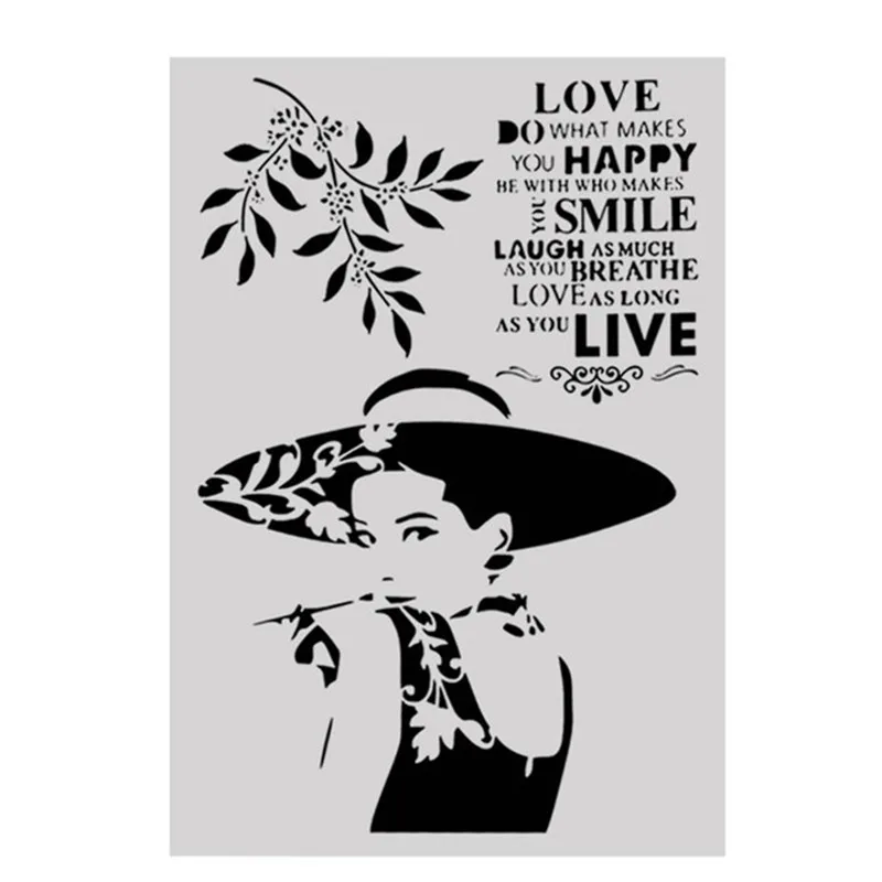 A4 Size DIY Craft Layering Stencil Template For Wall Painting Scrapbooking Stamping Album Decorative Embossing Paper Cards
A4 Size DIY Craft Layering Stencil Template For Wall Painting Scrapbooking Stamping Album Decorative Embossing Paper Cards