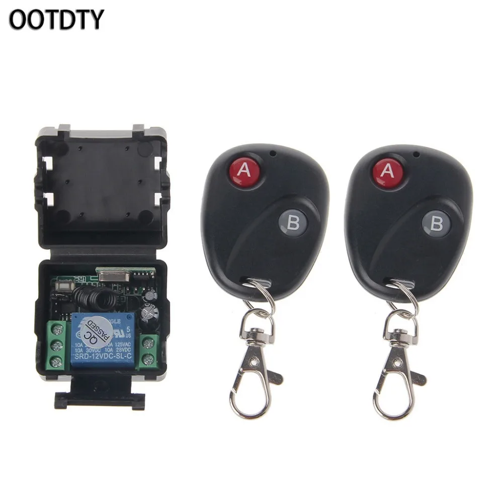 OOTDTY DC 12V 10A 433MHz Wireless RF Relay Remote Control Switch Receiver Transmitter Kit
OOTDTY DC 12V 10A 433MHz Wireless RF Relay Remote Control Switch Receiver Transmitter Kit