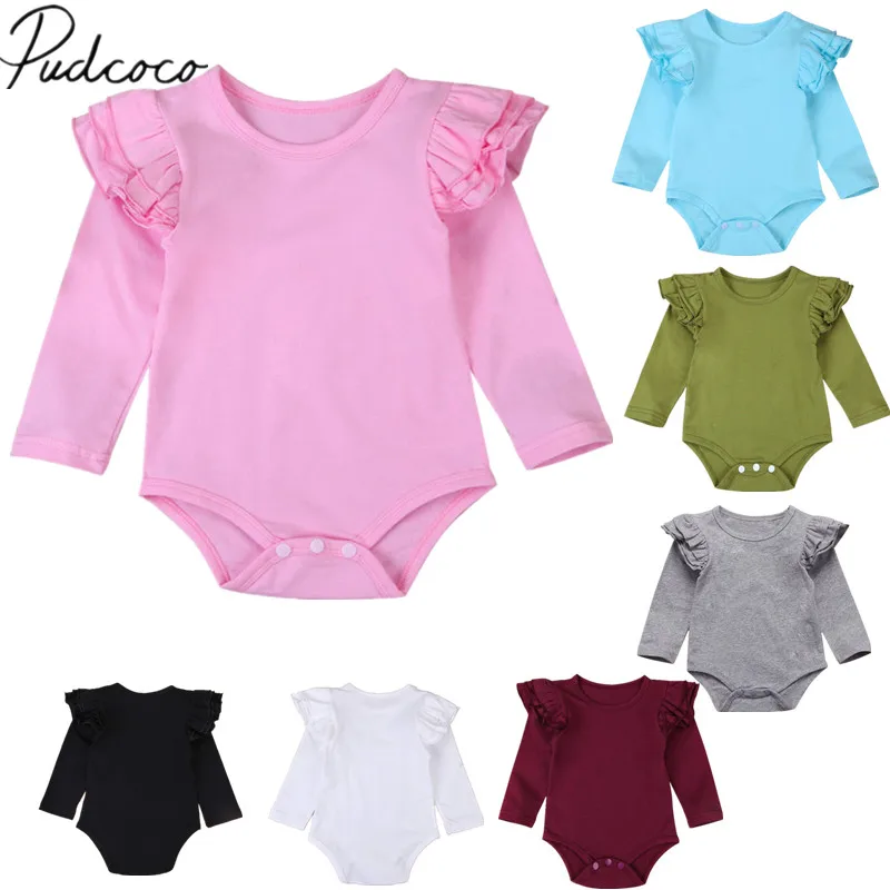 2018 Brand New Infant Toddler Newborn Baby Girl Boy Cotton Bodysuit Ruffled Long Sleeve Outfits Solid Jumpsuit Sunsuit Wholesale
2018 Brand New Infant Toddler Newborn Baby Girl Boy Cotton Bodysuit Ruffled Long Sleeve Outfits Solid Jumpsuit Sunsuit Wholesale