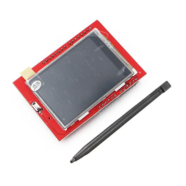 1PC 2.4 Inch TFT LCD Shield ILI9341 240x320 Touch Board 65K RGB Color Display Module With Touch Pen For Arduino UNO
1PC 2.4 Inch TFT LCD Shield ILI9341 240x320 Touch Board 65K RGB Color Display Module With Touch Pen For Arduino UNO