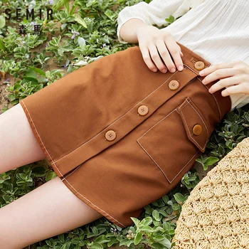 SEMIR Skirt women 2019 autumn new A word short skirt thin irregular retro girl single-breasted cotton sexy skirt
SEMIR Skirt women 2019 autumn new A word short skirt thin irregular retro girl single-breasted cotton sexy skirt