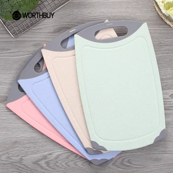 WORTHBUY Non-Slip Cutting Block Eco-Friendly Wheat Straw Chopping Block Kitchen Fruits Food Vegetable Board Kitchen Accessories
WORTHBUY Non-Slip Cutting Block Eco-Friendly Wheat Straw Chopping Block Kitchen Fruits Food Vegetable Board Kitchen Accessories