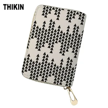THIKIN ID Card Holder for Women Triangle Geometry Pattern Print Passport Cover Travel Wallet for Credit Cards PU Leather Small
THIKIN ID Card Holder for Women Triangle Geometry Pattern Print Passport Cover Travel Wallet for Credit Cards PU Leather Small