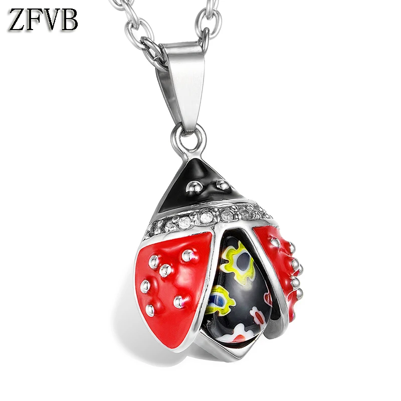ZFVB Classic Charm Ladybug Pendant Necklaces Women 316L Stainless Steel Creative Insect Necklace & Pendants Jewelry Gift
ZFVB Classic Charm Ladybug Pendant Necklaces Women 316L Stainless Steel Creative Insect Necklace & Pendants Jewelry Gift