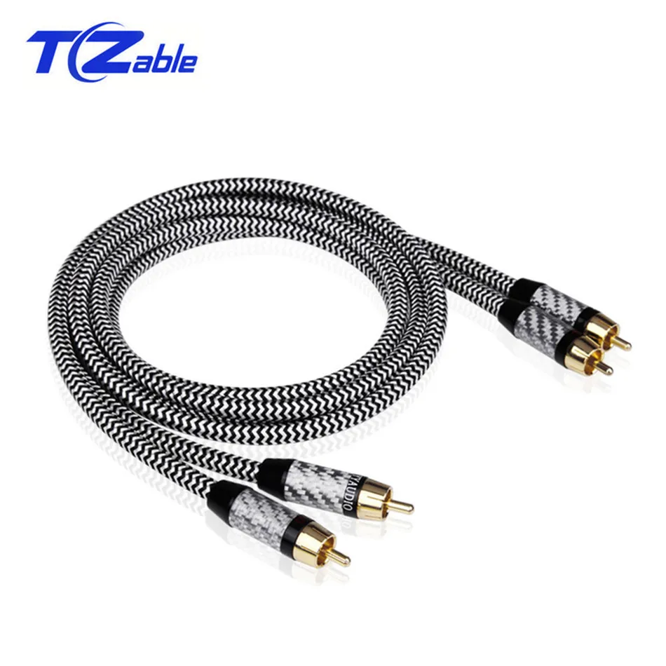 Hifi RCA Audio Cable Dual Shielding 2RCA to 2 RCA Cable Male For DVD Amplifier High Purity Silver Plated Conductor
Hifi RCA Audio Cable Dual Shielding 2RCA to 2 RCA Cable Male For DVD Amplifier High Purity Silver Plated Conductor