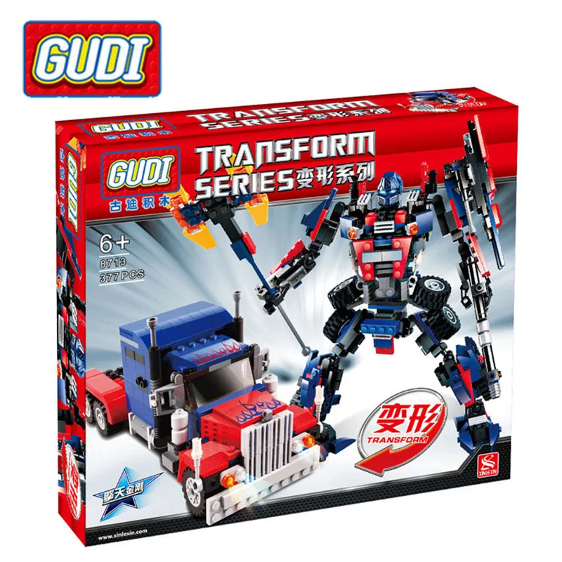 2-in-1 377pcs Transformation Series Transform Robot Car Big Truck Building Block Model Toy Gift for kids boy
2-in-1 377pcs Transformation Series Transform Robot Car Big Truck Building Block Model Toy Gift for kids boy