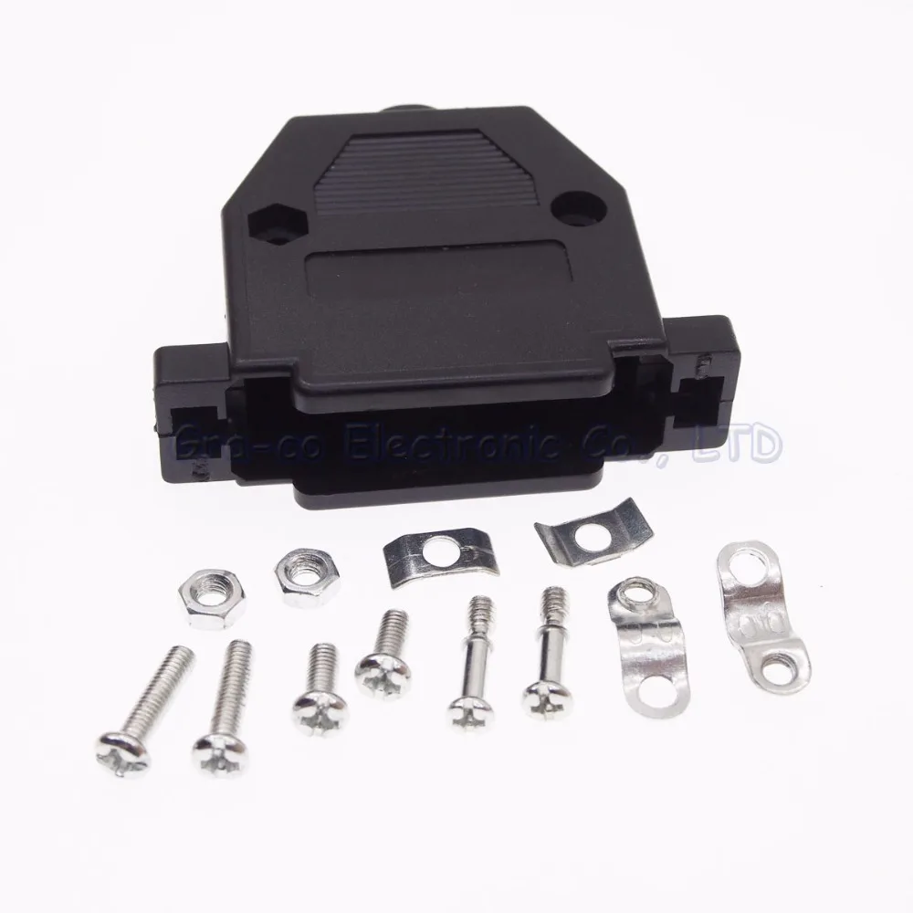 DB25 plastic case shell cover with screw for two rows DB25 serial Socket/Jack/Connector/port
DB25 plastic case shell cover with screw for two rows DB25 serial Socket/Jack/Connector/port