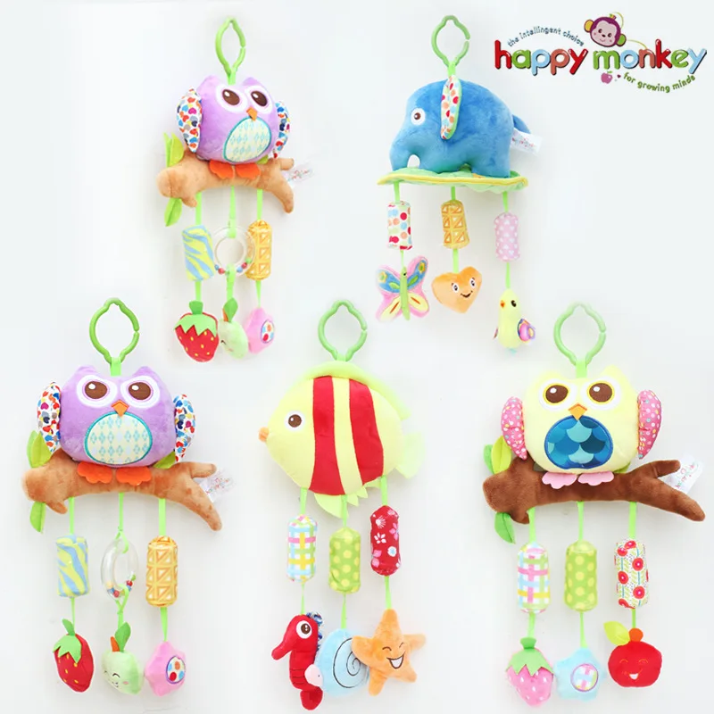 40cm Baby plush Owl lathe hanging bells Baby toy for bed with 3 Wind chimes Owl elephant little fish soft toy WJ285
40cm Baby plush Owl lathe hanging bells Baby toy for bed with 3 Wind chimes Owl elephant little fish soft toy WJ285