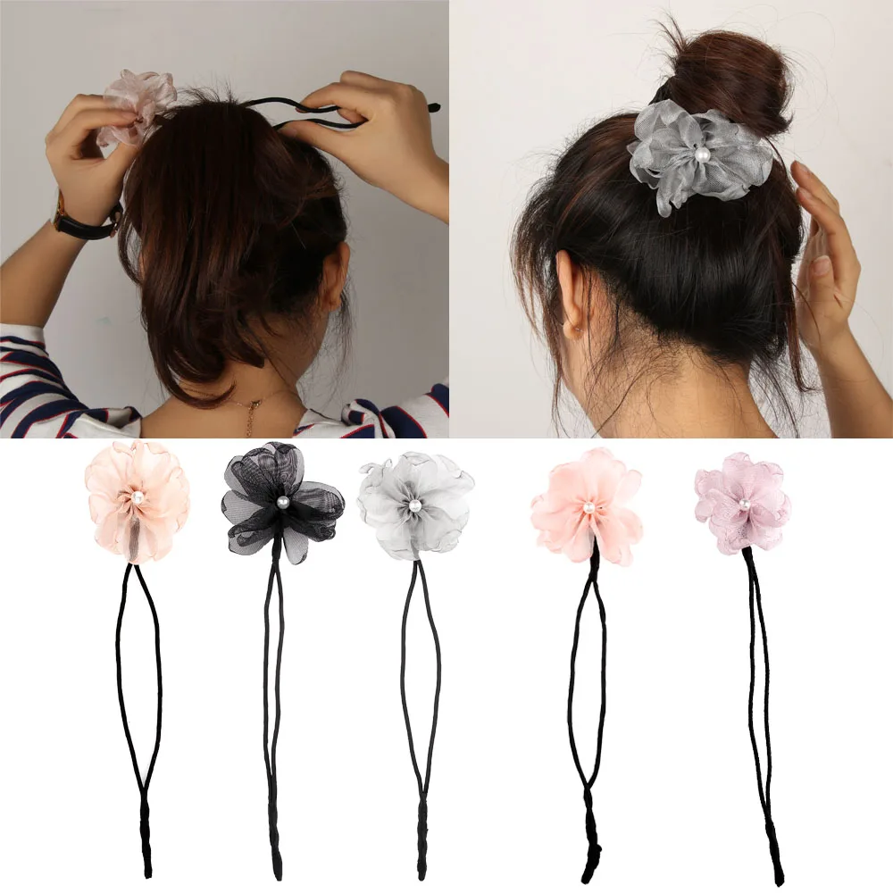 Fashion Flower Donuts Twist Headband Magic Hair Bun DIY Hairstyle Tool Pearl French Bud Dish Sweet Hair Styling Accessories
Fashion Flower Donuts Twist Headband Magic Hair Bun DIY Hairstyle Tool Pearl French Bud Dish Sweet Hair Styling Accessories
