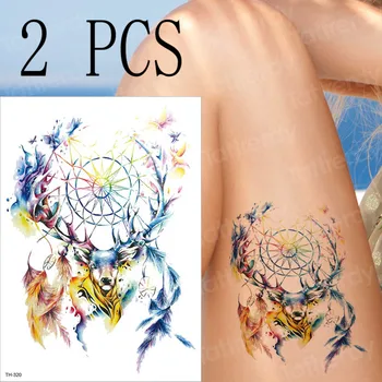 2PCS/lot Colorful unicorn reindeer dream catcher temporary tattoo sticker kids girls women Colored feather Christmas tattoos new
2PCS/lot Colorful unicorn reindeer dream catcher temporary tattoo sticker kids girls women Colored feather Christmas tattoos new