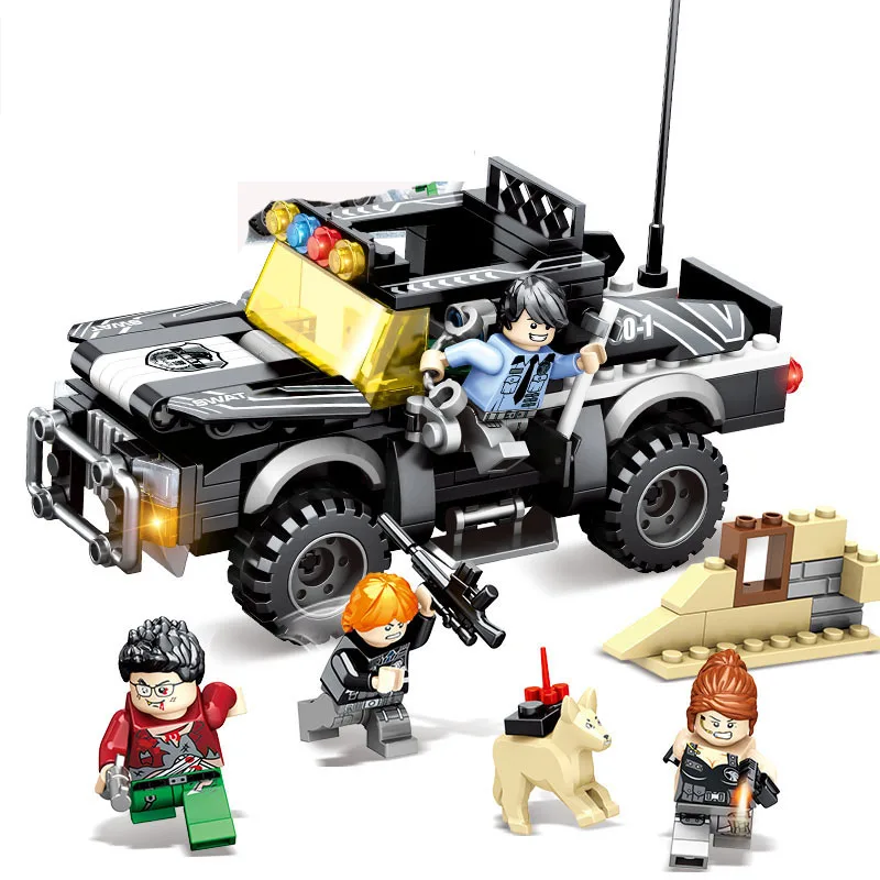 339pcs Military SWAT Special Forces Armored Vehicle Building Blocks with 4 Police Figures city Enlighten Toys for Children
339pcs Military SWAT Special Forces Armored Vehicle Building Blocks with 4 Police Figures city Enlighten Toys for Children