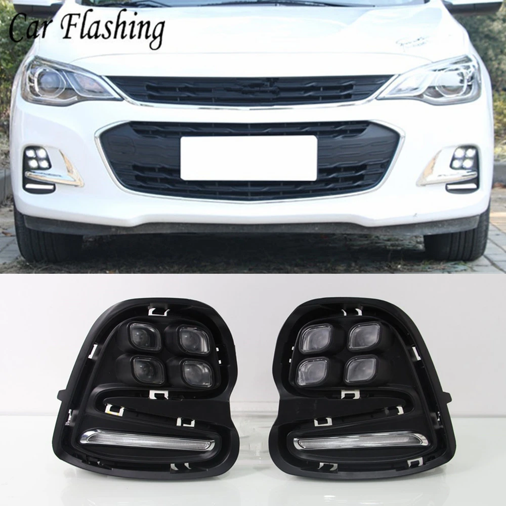 Car Flashing For Chevrolet Cavalier 2016 2017 2018 Daytime Running Lights Turn Signal Fog Lamp Cover 12V ABS LED DRL Car Styling
Car Flashing For Chevrolet Cavalier 2016 2017 2018 Daytime Running Lights Turn Signal Fog Lamp Cover 12V ABS LED DRL Car Styling