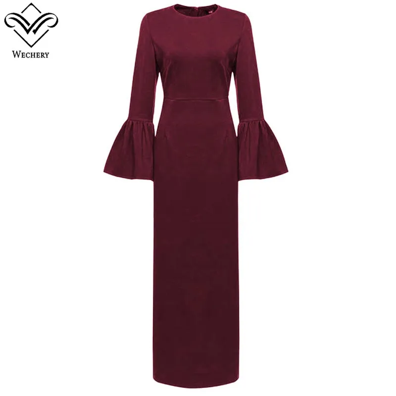 Wechery Plus Size Abaya Dress Caftan Hijab Dress Bangladesh Islamic Clothing for Women Long Trumpet Sleeve Dresses
Wechery Plus Size Abaya Dress Caftan Hijab Dress Bangladesh Islamic Clothing for Women Long Trumpet Sleeve Dresses
