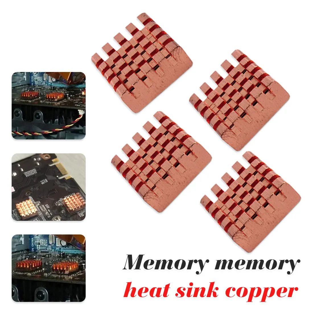 8pcs Mini Copper Memory Display Radiator Copper 13*12*4 mm For VGA GPU DDR DDR2 DDR3 RAM
8pcs Mini Copper Memory Display Radiator Copper 13*12*4 mm For VGA GPU DDR DDR2 DDR3 RAM