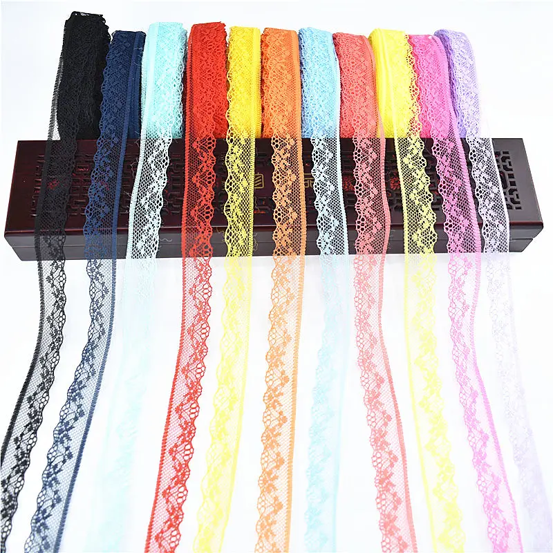 Beautiful 10yards lace Ribbon tape width 1.8CM African lace fabric DIY Jewelry/ Clothing/Wedding Decorations/Christmas lace trim
Beautiful 10yards lace Ribbon tape width 1.8CM African lace fabric DIY Jewelry/ Clothing/Wedding Decorations/Christmas lace trim
