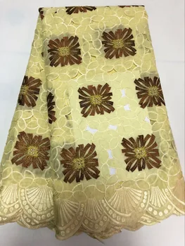 High class Cutout Holes Beaded Handcut organza Lace African Swiss lace voile fabric high quality 5 yards/PC CH0011
High class Cutout Holes Beaded Handcut organza Lace African Swiss lace voile fabric high quality 5 yards/PC CH0011