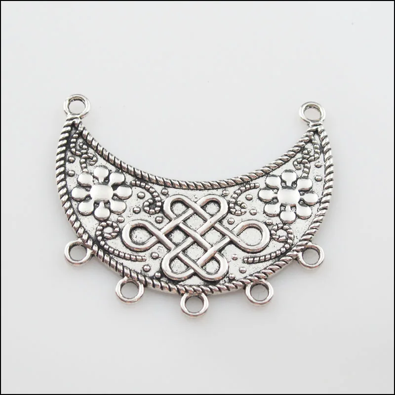 New 2Pcs Tibetan Silver Tone Moon Chinese Knot Charms Pendants Connectors 41x49.5mm
New 2Pcs Tibetan Silver Tone Moon Chinese Knot Charms Pendants Connectors 41x49.5mm