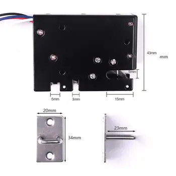 DC12V 3.4A Black Smart Cabinet Lock Small Electromagnetic Lock Electric Control Latch Drawer Switch Lock Electronic Lock
DC12V 3.4A Black Smart Cabinet Lock Small Electromagnetic Lock Electric Control Latch Drawer Switch Lock Electronic Lock