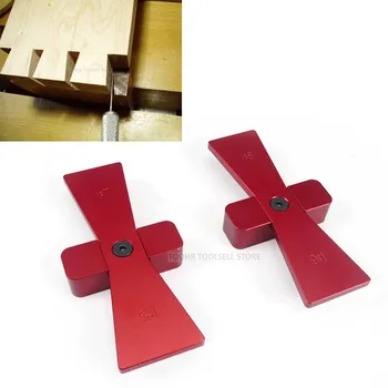 Woodworking Dovetail rule Hand Cut Wood Joints Gauge Dovetail Guide Tool Dovetail Template Size 1: 5-1: 7 and 1:6-1: 8 DIY tool
Woodworking Dovetail rule Hand Cut Wood Joints Gauge Dovetail Guide Tool Dovetail Template Size 1: 5-1: 7 and 1:6-1: 8 DIY tool
