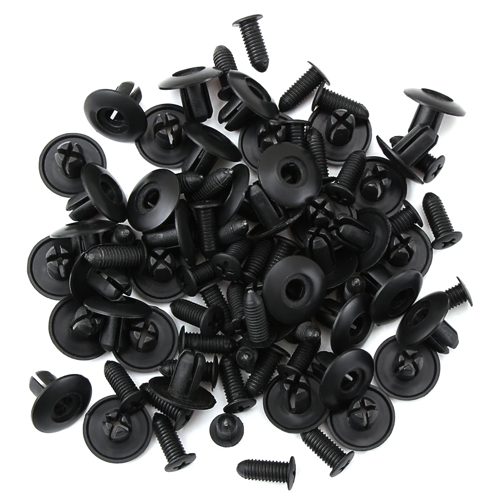 

40Pcs Car Door Panel Trim Clips Fasteners 8mm Dia Hole Fender Bumper Retainer Plastic Rivet For Chrysler WJ Jeep Grand Cherokee