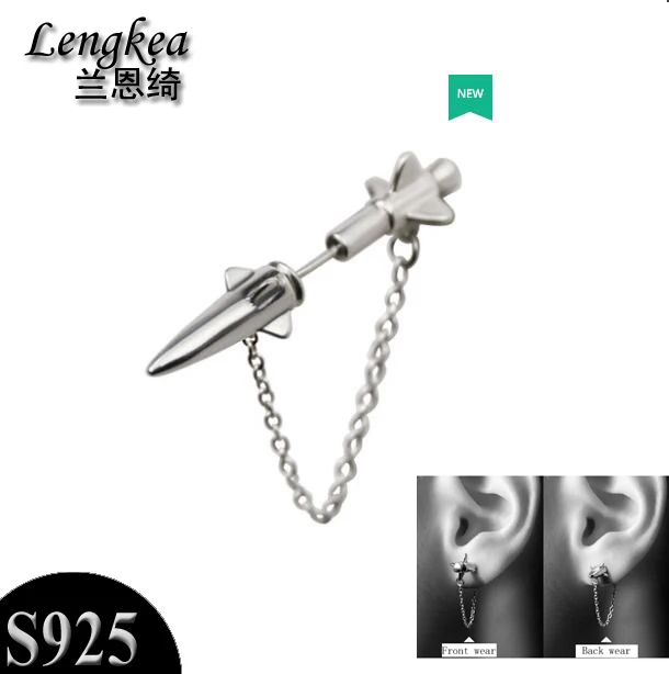 Free shipping Personality 925 sterling silver earring Anti-war missiles big stud earring boys cool fashion ear accessories gift
Free shipping Personality 925 sterling silver earring Anti-war missiles big stud earring boys cool fashion ear accessories gift