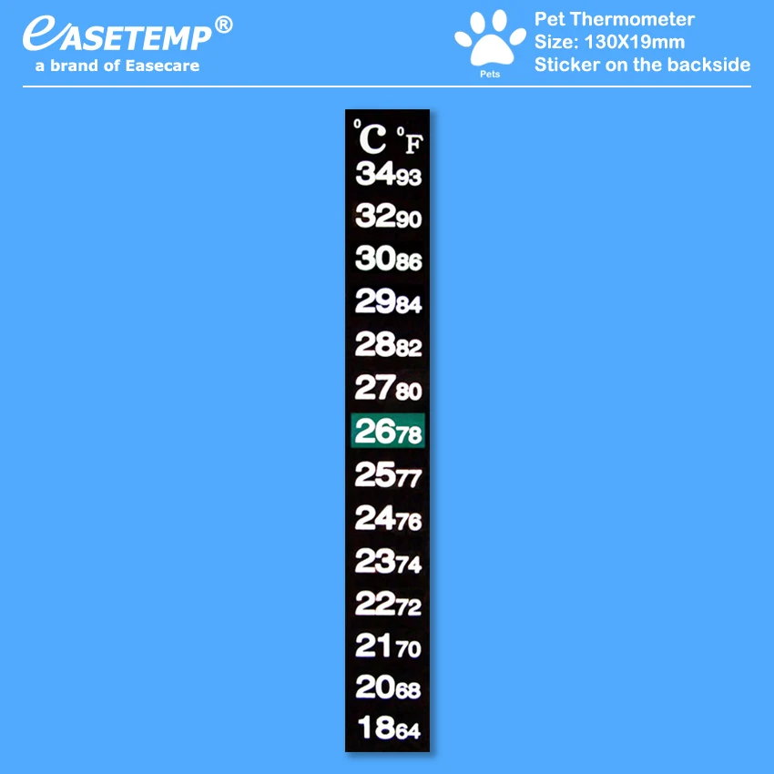 Free Shipping by DHL 500pcs/lot Pet Thermometer for Dogs, Cats, Birds, Reptiles and Amphibians, 18-34 degree
Free Shipping by DHL 500pcs/lot Pet Thermometer for Dogs, Cats, Birds, Reptiles and Amphibians, 18-34 degree